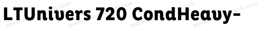 LTUnivers 720 CondHeavy字体转换